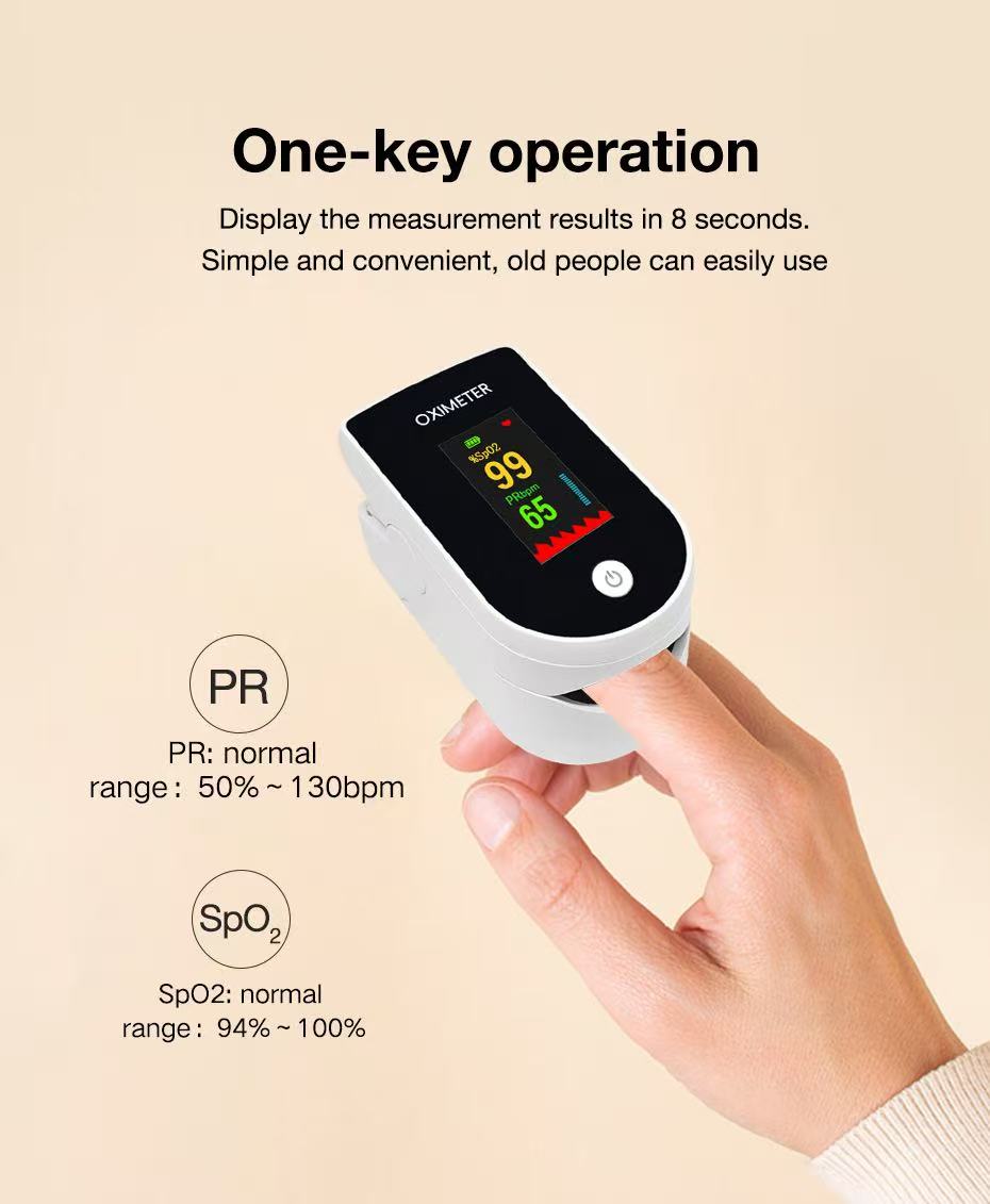 Single-button, "one-key" operation that starts a measurement without navigation.