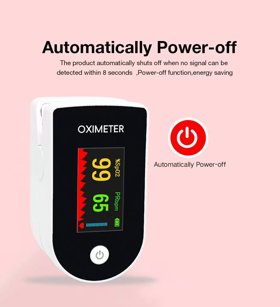 Automatic power-off after the finger is removed, protecting battery life.